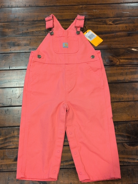 Carhartt Other - Carhartt Loose Fit Canvas Bib Overalls NWT Leg Snaps Cotton